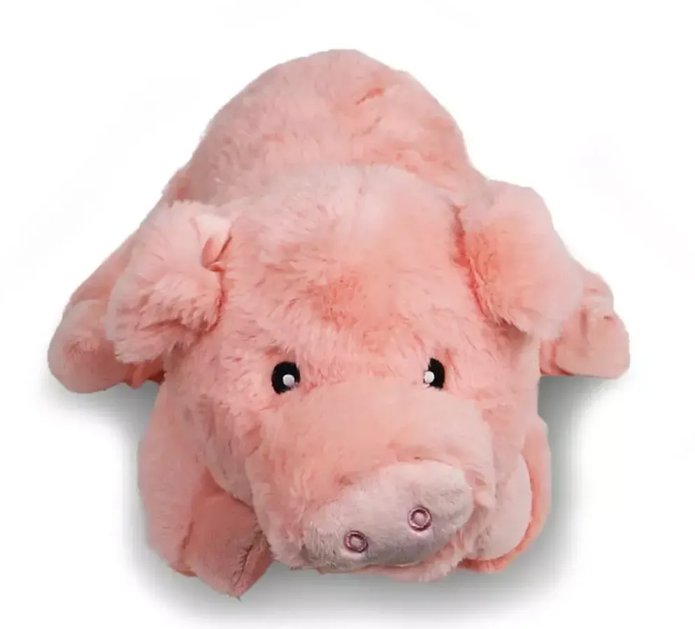 Boony hondenspeelgoed varken pluche eco met piep 35 cm
