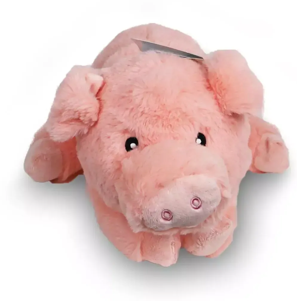 Boony hondenspeelgoed varken pluche eco met piep 35 cm