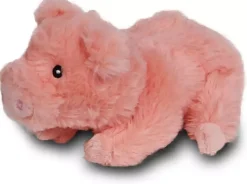Boony hondenspeelgoed varken pluche eco met piep 16 cm