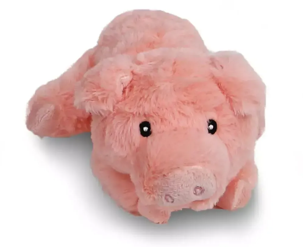 Boony hondenspeelgoed varken pluche eco met piep 22 cm