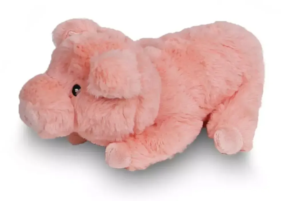Boony hondenspeelgoed varken pluche eco met piep 22 cm