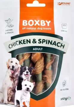 Boxby Chicken & Spinach Sticks 100 gram