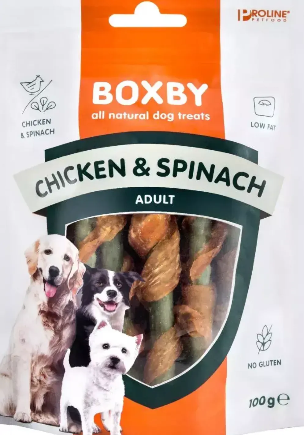 Boxby Chicken & Spinach Sticks 100 gram