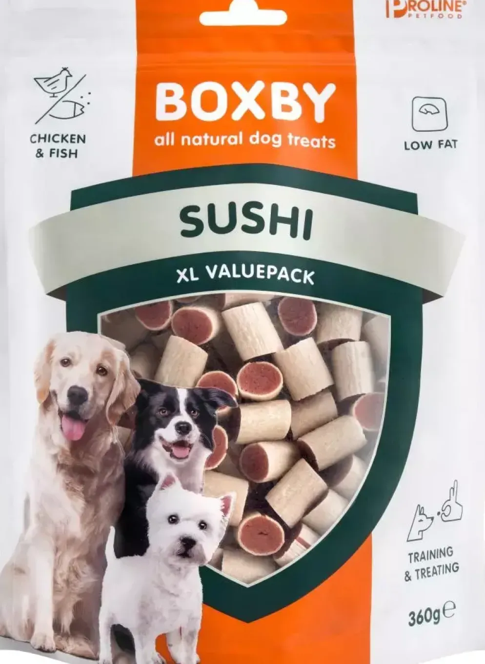 Boxby Sushi XL Valuepack kip & vis 360 gram