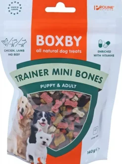 Boxby Trainer Mini Bones kip, lam & rund 140 gram