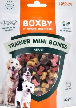 Boxby Trainer Mini Bones kip, lam & rund 140 gram