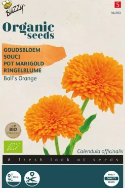 Buzzy® Calendula, Goudsbloem Ball's Orange (BIO)