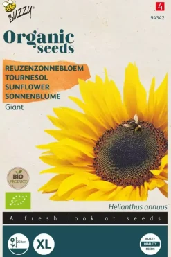 Buzzy® Helianthus, Reuzenzonnebloem giganteus (BIO)