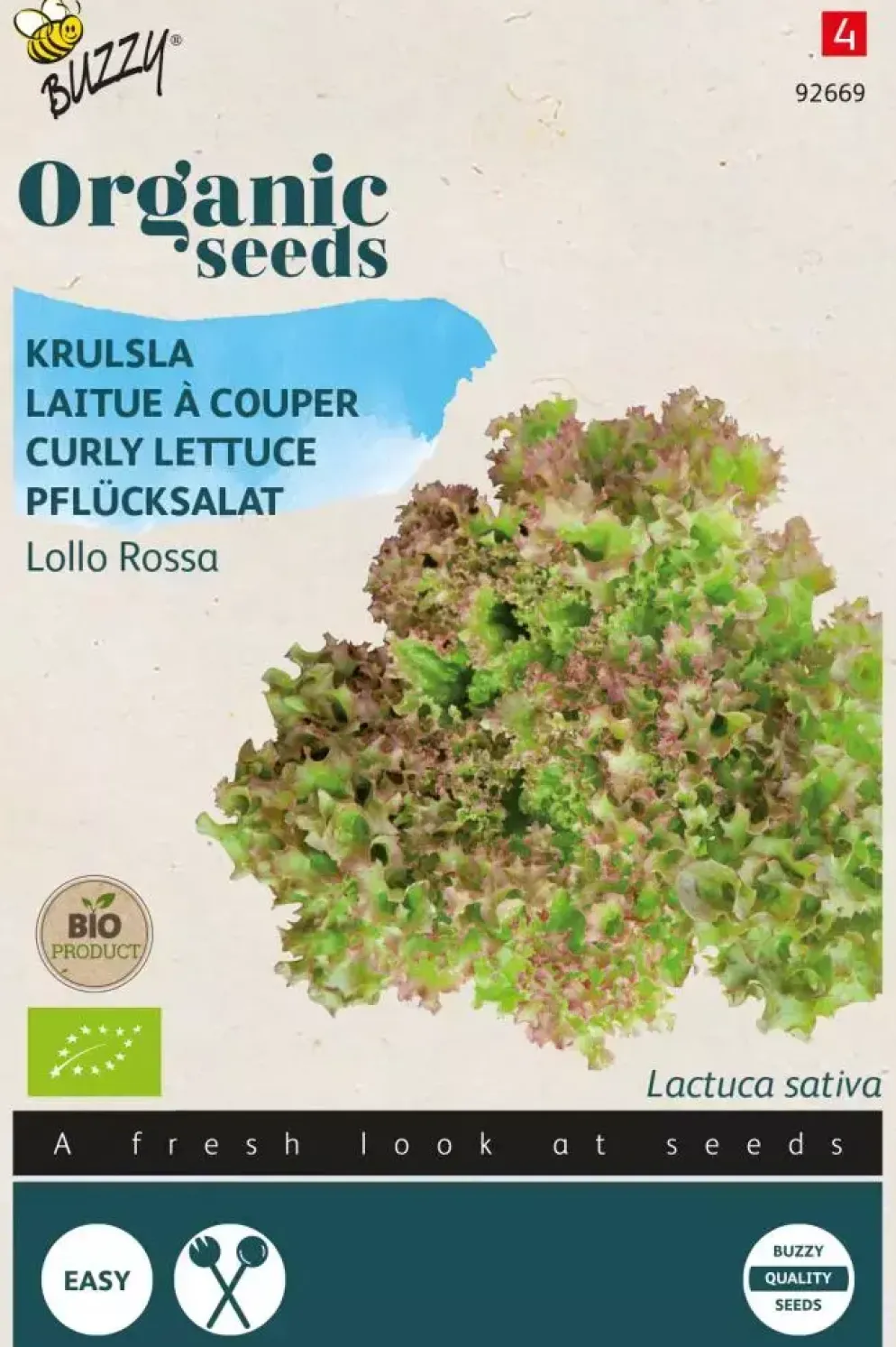 Buzzy® Krulsla Lollo Rossa (BIO)
