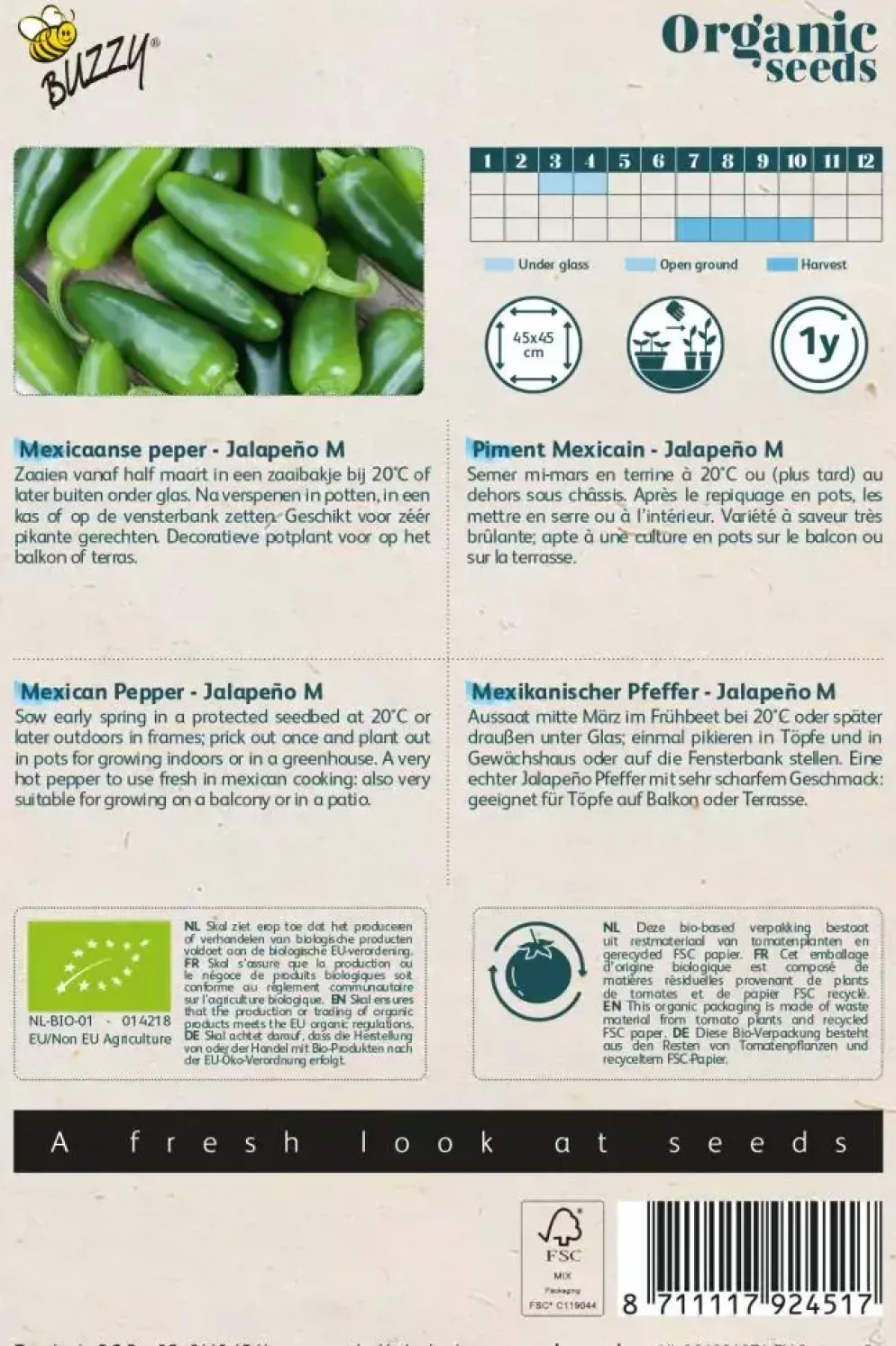 Buzzy® Peper Jalapeno (BIO)
