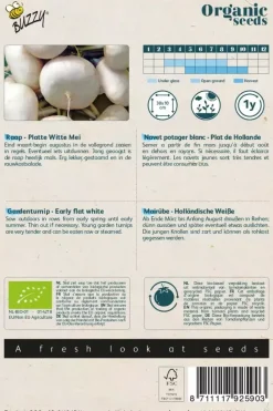 Buzzy® Raap Platte Witte Mei (BIO)
