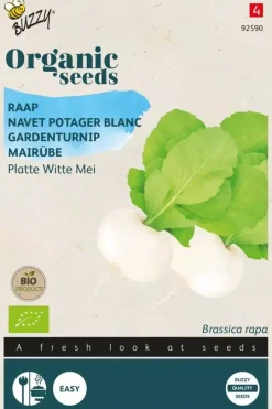 Buzzy® Raap Platte Witte Mei (BIO)