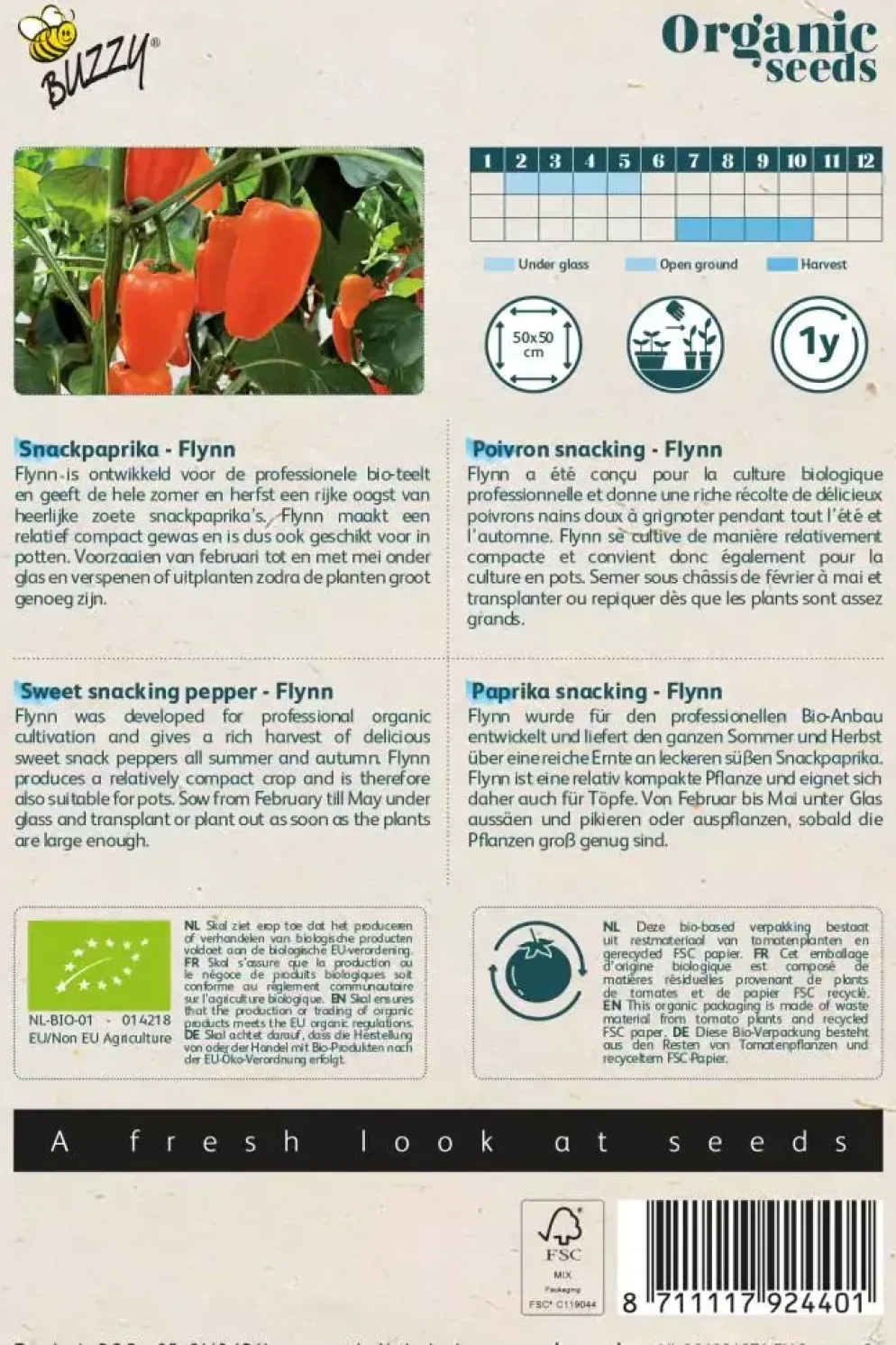 Buzzy® Snackpaprika Flynn (BIO) oranje