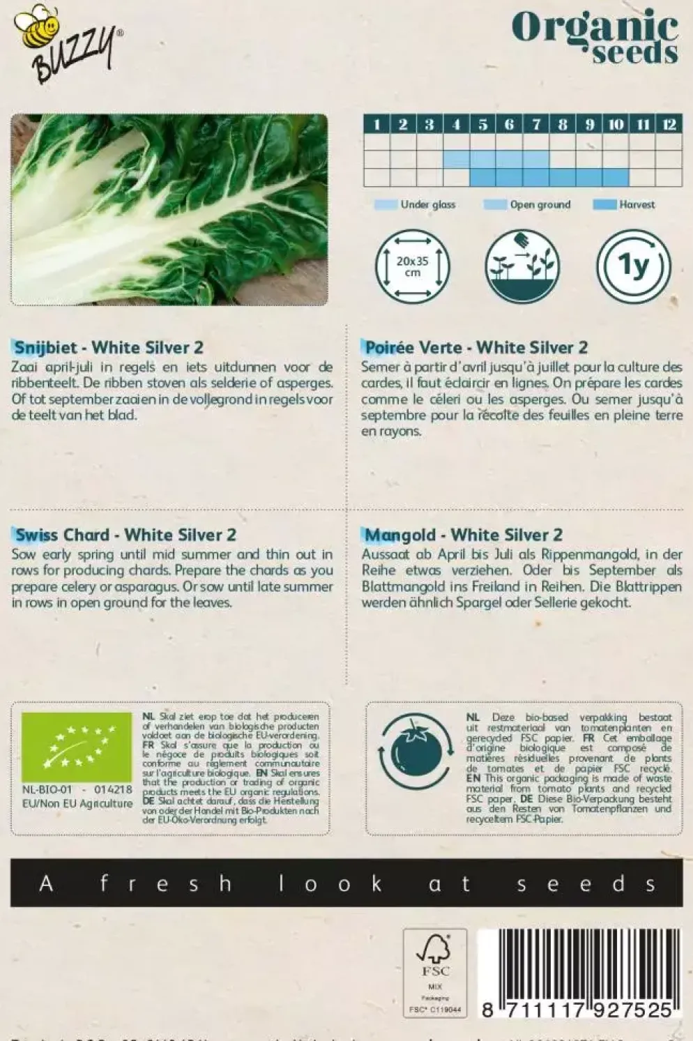 Buzzy® Snijbiet White Silver 2 (BIO)