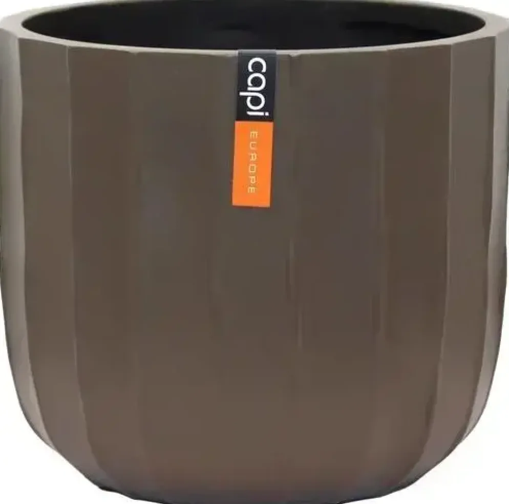 Capi bloempot Bol Craft 14x13 cm Warm Taupe