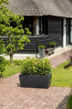 Capi Europe Bak rechthoek Arc Granite 90x35x40 warm taupe