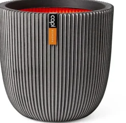 Capi nature groove nl bol bloempot 54x52 cm antraciet