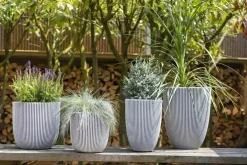 Capi nature groove nl bol bloempot 35x34 cm ivoor