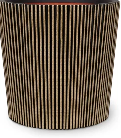 Capi nature groove nl conisch vaas 45x41 cm zwart goud