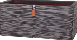 Capi nature rib nl kunststof plantenbak 73x39x32 cm antraciet
