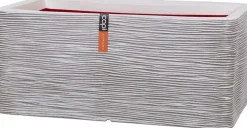 Capi nature rib nl kunststof plantenbak 73x39x32 cm ivoor
