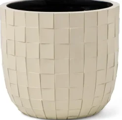Capi Pot bol blocks d17h15cm beige