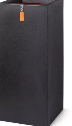 Capi Pot rechthoek Smooth NL 36x36x79 zwart