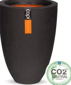 Capi urban smooth nl bloempot elegant low 36x47 cm zwart
