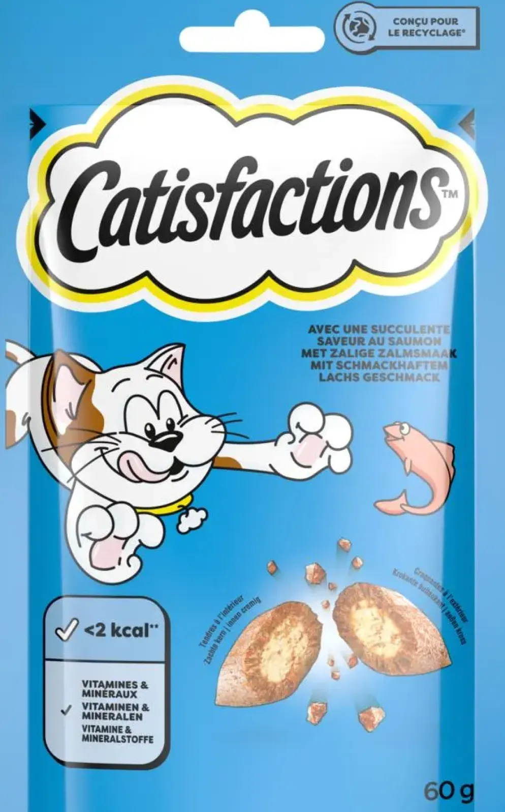 Catisfactions kattensnack zalm 60g