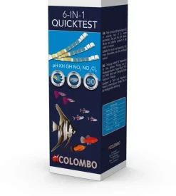 Colombo quicktest waterkwaliteit test 6 in 1 50 strips