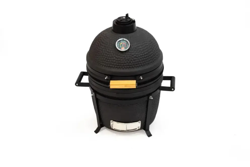 Compact kamado barbecue zwart 16 inch