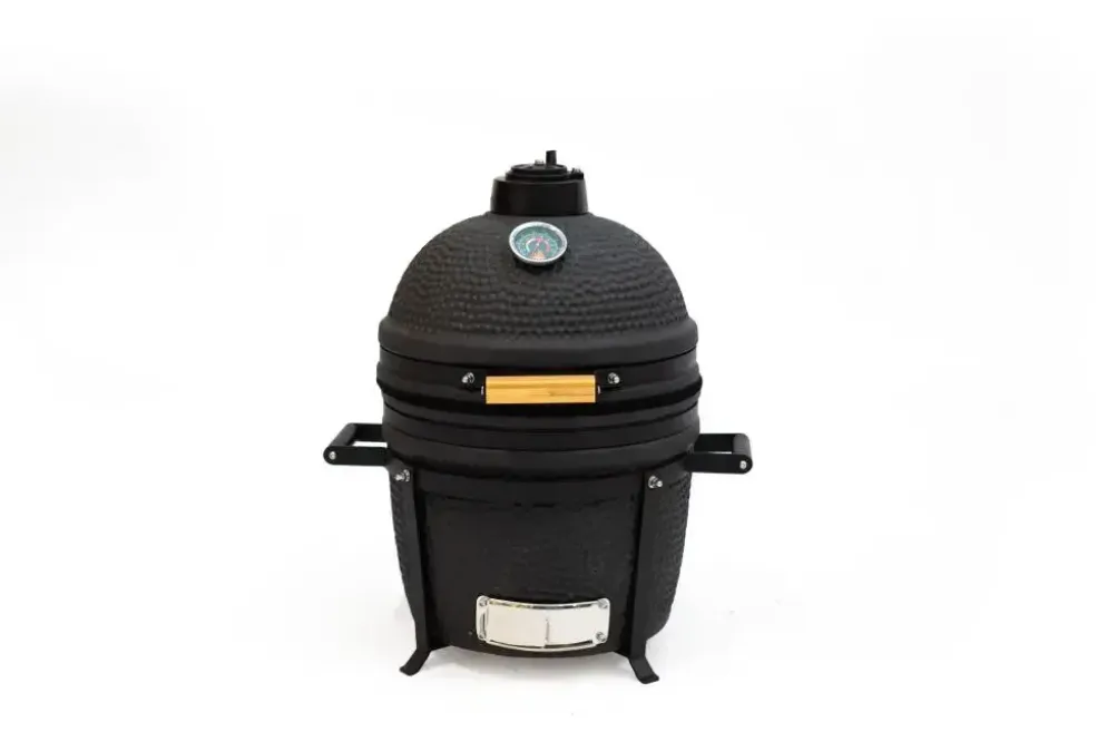 Compact kamado barbecue zwart 16 inch