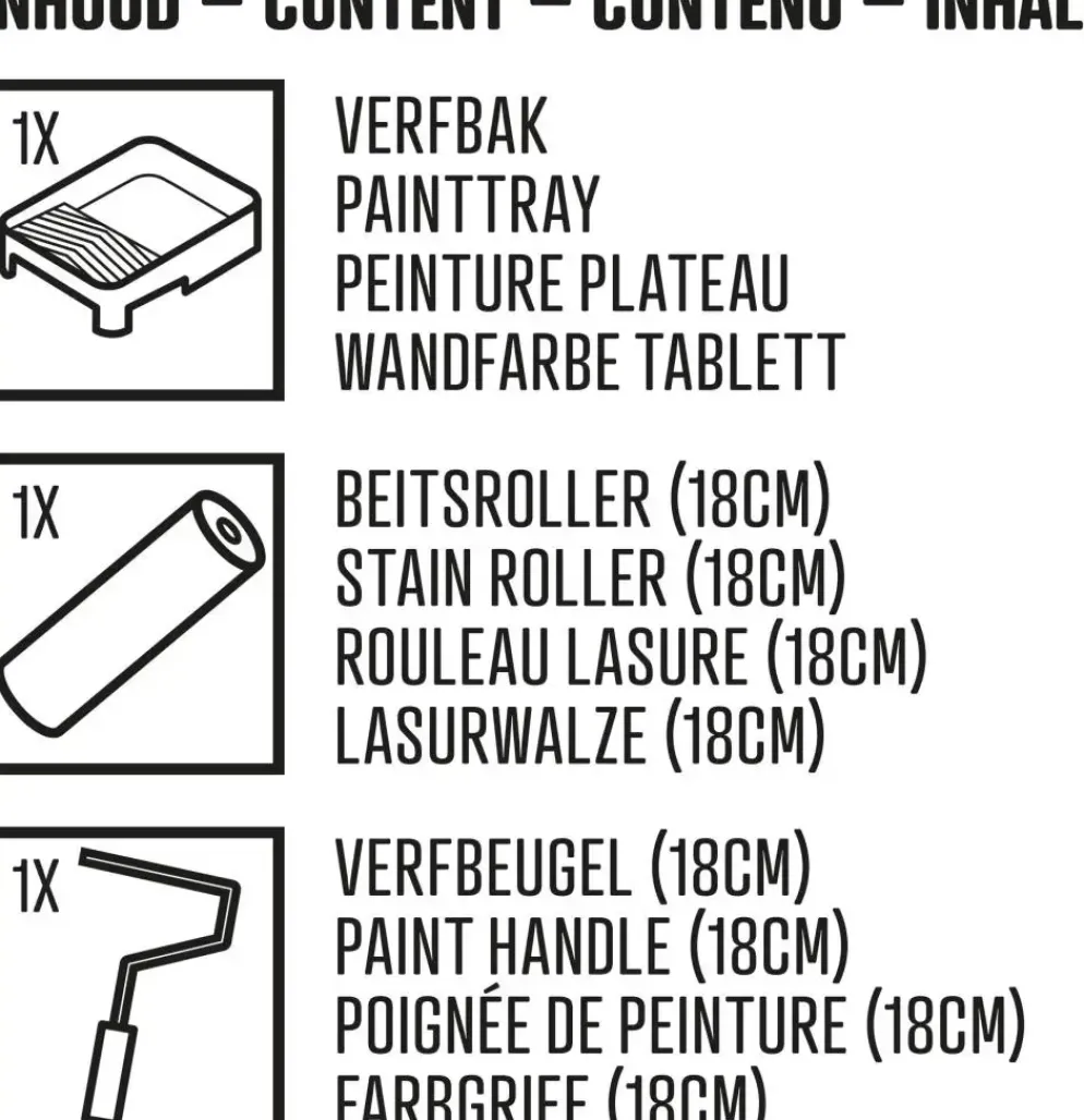 Copenhagen Pro beitsset 3-delig - 9mm vacht - 18cm breed