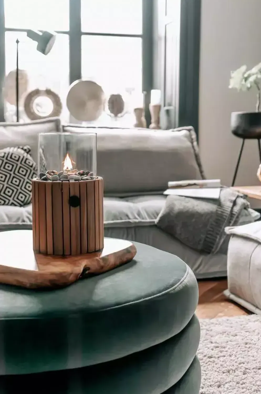 Cosi Fires gaslantaarn cosiscoop timber round