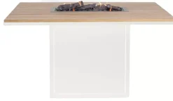 Cosi Fires vuurtafel cosiloft 120 relax dining white/teak