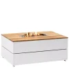 Cosi Fires vuurtafel cosipure 120 white/teak