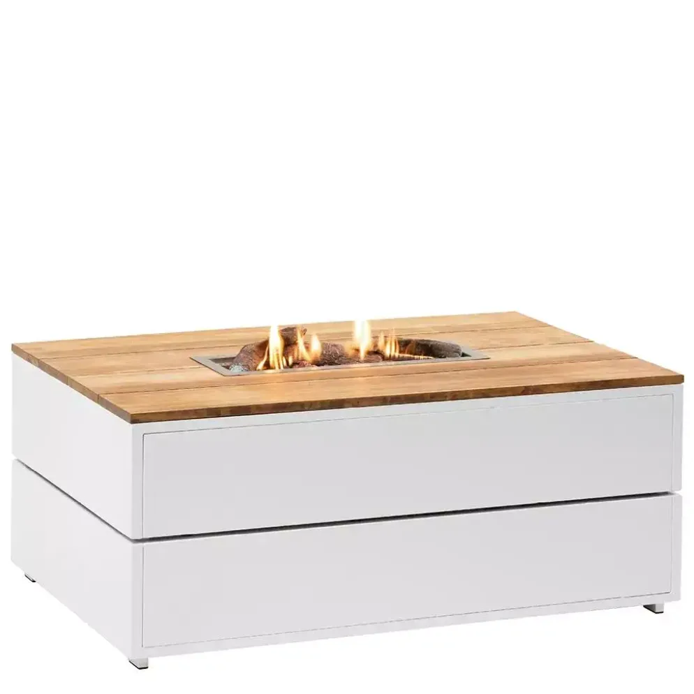 Cosi Fires vuurtafel cosipure 120 white/teak