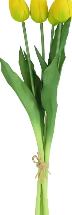 Countryfield kunstboeket tulp 41cm geel