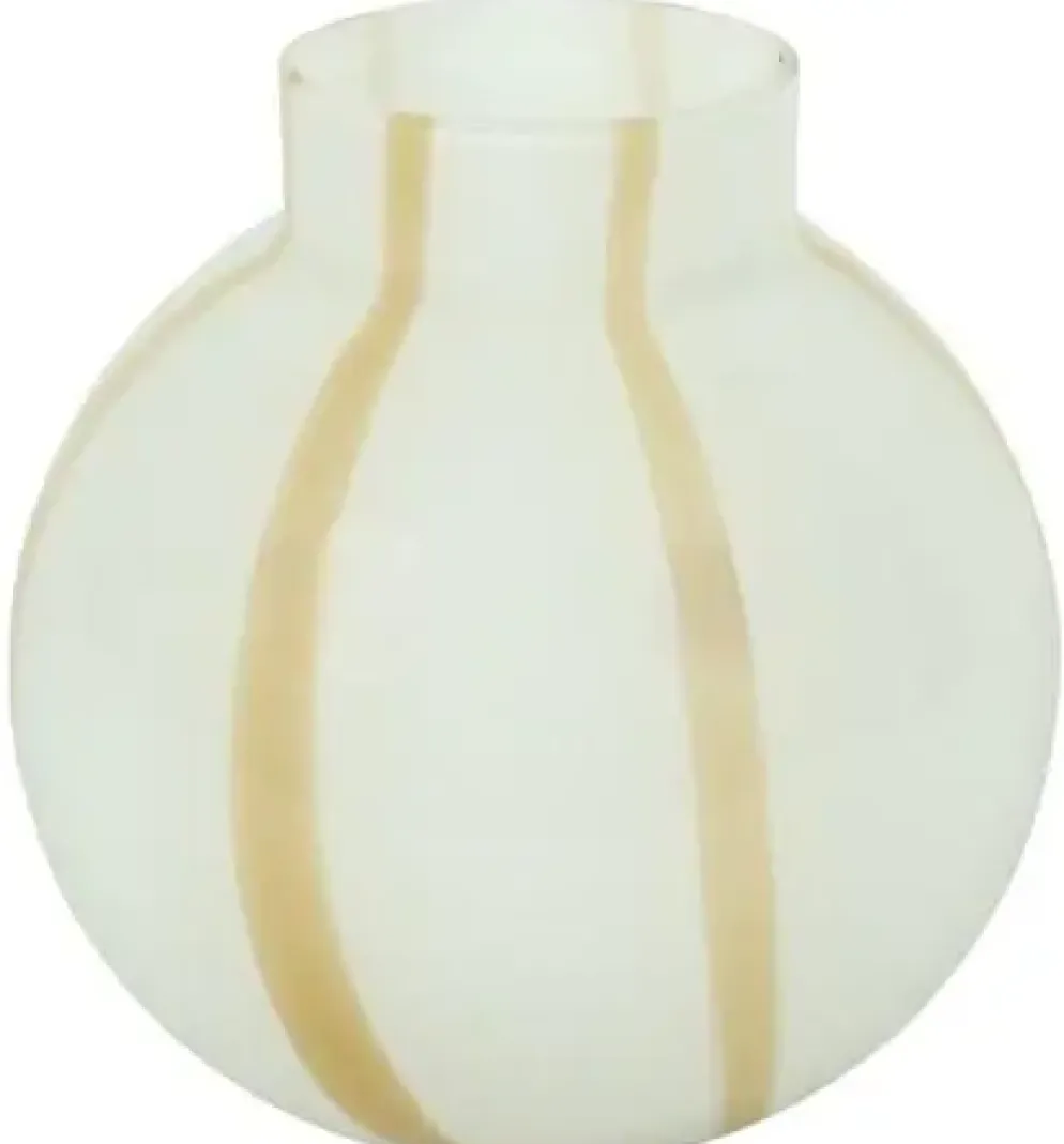 Countryfield vaas glas sweet-dori 22x21cm wit