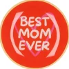 Daan Kromhout Design tegeltje glas best mom ever 18x18cm