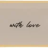 Daan Kromhout Design tegeltje glas with love 20x10cm