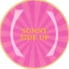 Daan Kromhout Design tegeltje glas sunny side up 18x18cm