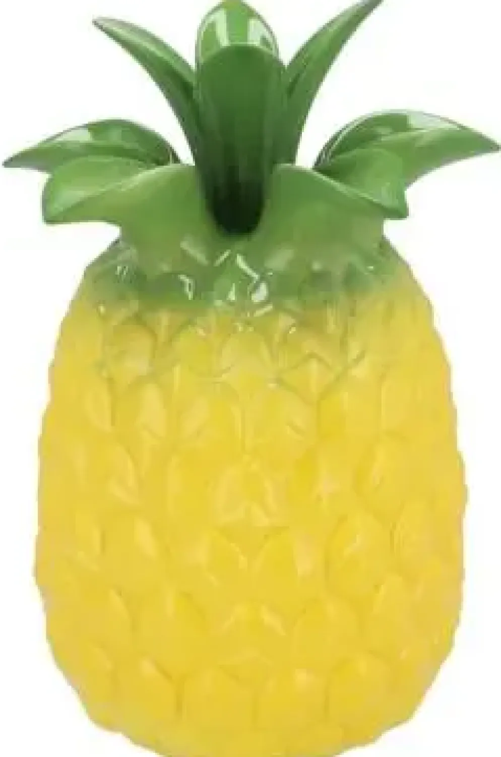 Daan Kromhout Design vaas keramiek pineapple tropical 14x18cm geel