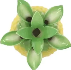 Daan Kromhout Design vaas keramiek pineapple tropical 14x18cm geel