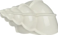 Decoris ornament porselein 13.5x7.9x6.7cm off-white