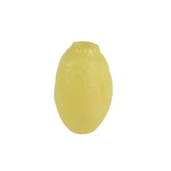 Decoris vaas glas deco 19x29cm geel