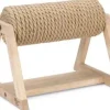 Designed by Lotte krabpaal Yves op voet hout 36x30x28cm bruin