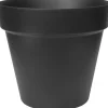 Easyday bloempot smile recht 29x25,8 cm zwart