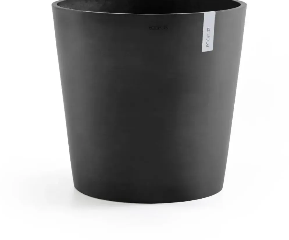 Ecopots kunststof bloempot amsterdam 50x44 cm donkergrijs