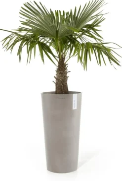 Ecopots kunststof bloempot amsterdam hoog 34x66 cm taupe